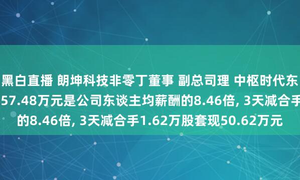 黑白直播 朗坤科技非零丁董事 副总司理 中枢时代东谈主员杨友强年薪157.48万元是公司东谈主均薪酬的8.46倍， 3天减合手1.62万股套现50.62万元