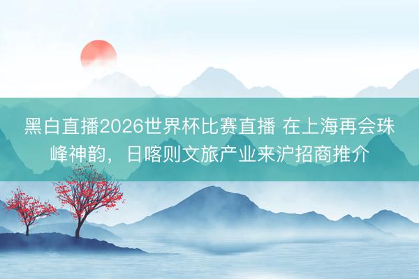 黑白直播2026世界杯比赛直播 在上海再会珠峰神韵，日喀则文旅产业来沪招商推介